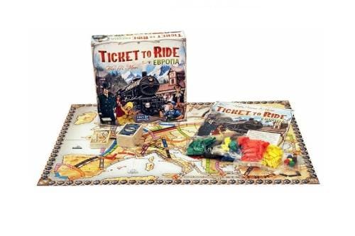 Комплектация настольной игры "Билет на поезд. Европа"